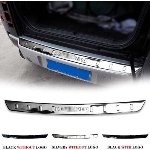 Stainless Steel Car External Rear Guard Bumper Protector Trim Cover car For land rover defend 2020