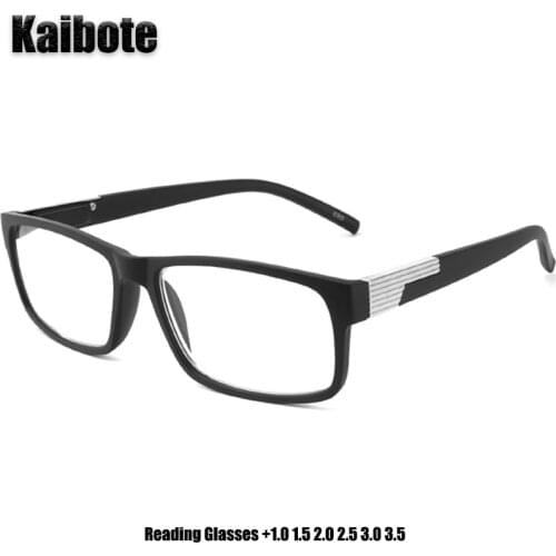 Kaibote 195120 Classic Reading Glasses Rectangular Frame for Men Women High Quality Eyewear Presbyopic Eyeglasses +1.0 to +3.5