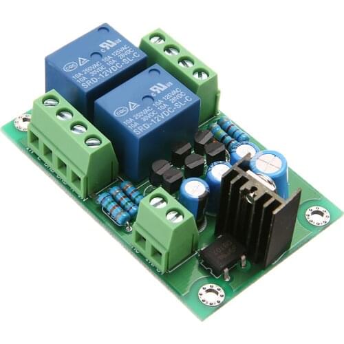 12-15V AC Power Amplifier Board Stereo Loud Speaker Protection Boards 10A Two-Channel 3S Delay Soft Start Circuit
