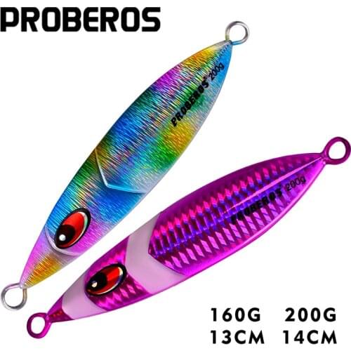 8PC/Lot Lead Fish 160g-200g Fishing Lure 8 Color 3D Eyes Fishing Bait Casting Lure Deep Sea Jig Fishing Tackle Lead Style New