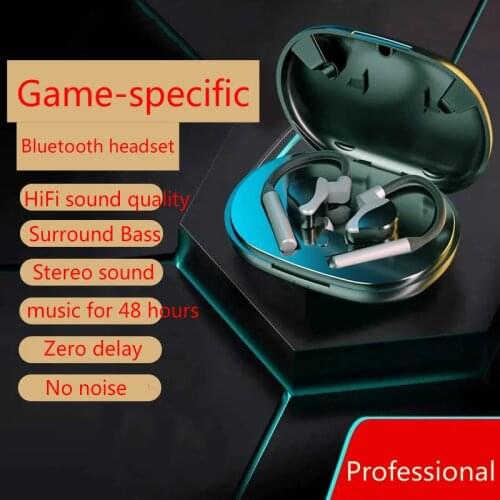 LLseapure Professional High-quality Dual-ear Hang Type Back-in-ear Music Game Dedicated Deformable Universal Bluetooth Headset