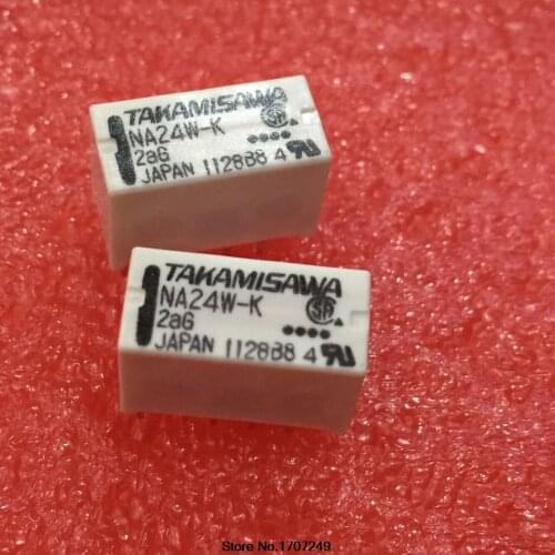 Free Shipping 10PCS 100% new original TAKAMISAWA signal relay NA24W-K 24V/2A/8PIN