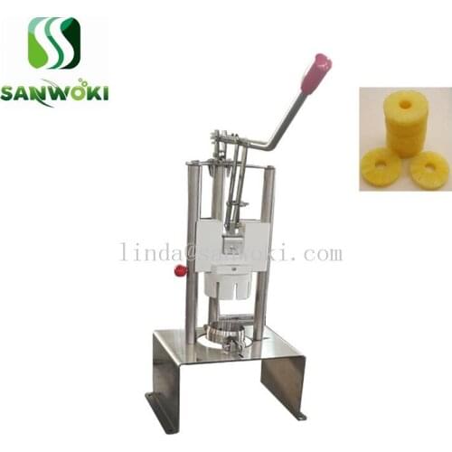 Hand press pineapple peeler and corer machine stainless steel Cut Pineapple Fruit Peeler machine ananas cutter machine