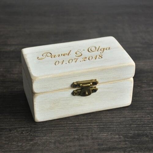 Custom Wedding Ring Box, Wooded Ring Bearer Box,Personalized Ring Box,Wood Ring Box