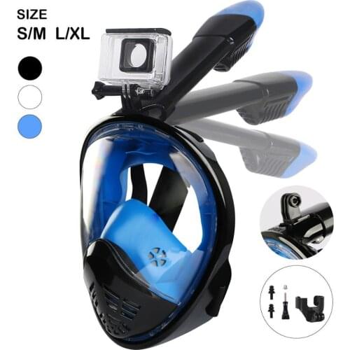 New Foldable Scuba Diving Mask Underwater Anti Fog Full Face Snorkeling Mask Women Men Kids Swimming Snorkel Diving Equipment