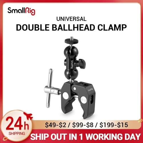 SmallRig Cool Ball Head Adapter Arm V4 Multi-function with Bottom Clamp For DJI Ronin Gimbal DSLR Camera LCD Monitor LED - 1138