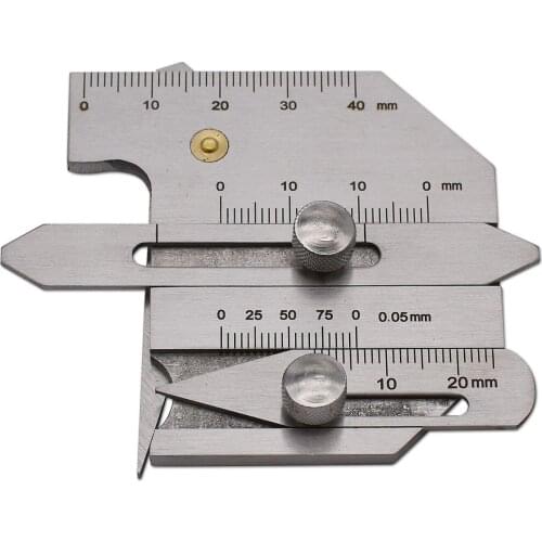 HJC40 Welding Gauge Weld Bead Height Welding Seam Gap Gage Measuring Tools Stainless Steel