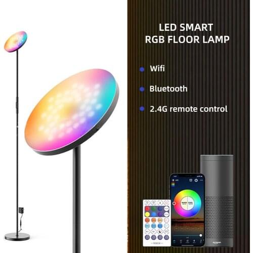 LED Floor Lamp WIFI BT APP 2.4G Remote Control Magic Home Voice Smart RGB Floor Lamps for Bedroom Living Room Decor