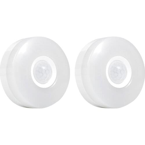 LED Plug-in Motion Sensor Light Wall Night Lamp with Brightness Lighting Time Adjustable for Living Room Bedroom AC110-240V