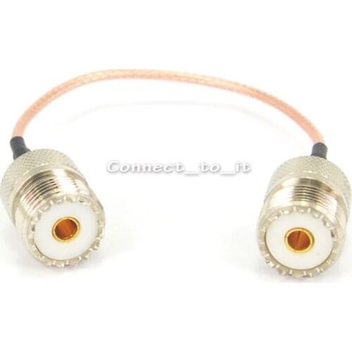 RG316 15cm Cable UHF Female to Female Connector Pigtail Extension Cable
