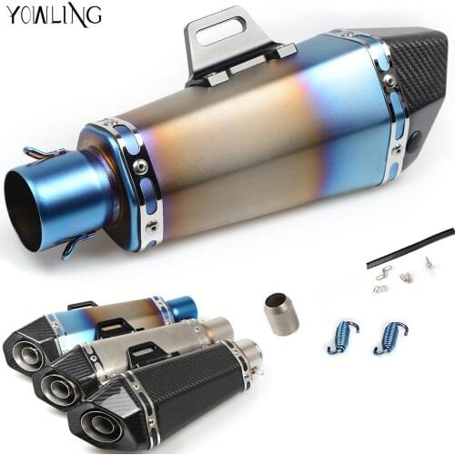 Motorcycle Real carbon fiber exhaust Exhaust Muffler pipe For honda CBR 1000 RR 1000RR CBR1000RR Cbr 600 yzf r3 MT07 YZFR3