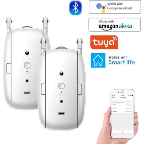 Tuya WiFi Curtain Driver Robot With Llumination And Temperature Sensing Smart Home Via Smart Life Works with Alexa Google Home