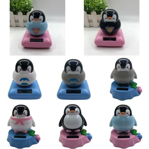Fun Solar Powered Dancing Animal Penguin Toys Home Car Decorative Ornaments