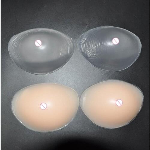 1 pair Swimming Silicone Chest Pad Sedding Dress Thickening Chests Stickers Cup Rise Gathering Bra Inserts Women Breast Beauty