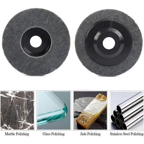 1Pc Nylon Polishing Wheel Sanding Disc 100/115/125mm Fiber Grinding Wheel for Metal Finish Wood Polishing on Angle Grinder