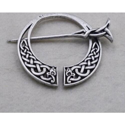 1pcs Vintage Norse Viking Celtics dragon brooch