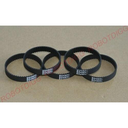 10pcs/lot, MXL Timing Belt, Closed-loop, B54MXL, 3mm 6mm width