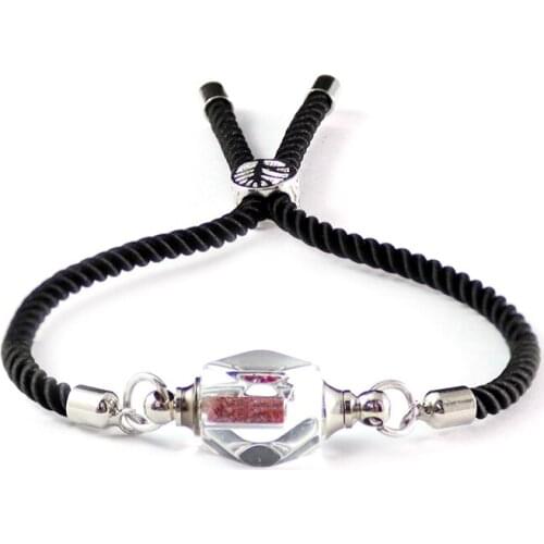 2PCS Crystal Vial Pendant Bracelet Name On Rice Finding DIY Bracelets Charm Bracelets Unique Gifts