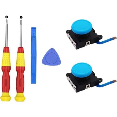 3D Joystick Analog Senor Rocker Left Right Thumb Stick Replacement Screwdriver Repair Tool for Nintendo Switch Controlle