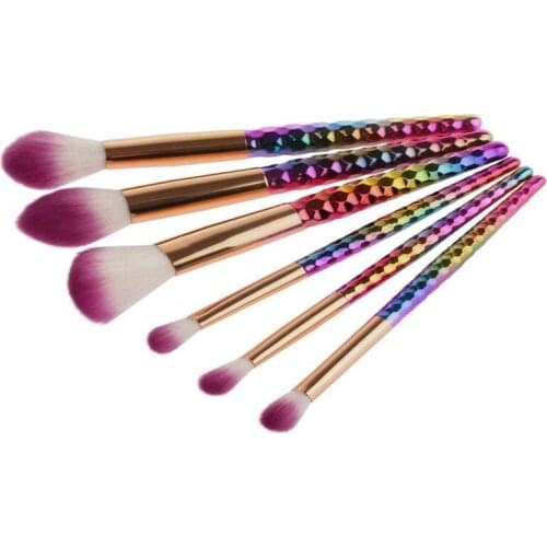 50sets/lot 6pcs makeup brush New Professional Makeup Foundation Powder Blush Eyeliner