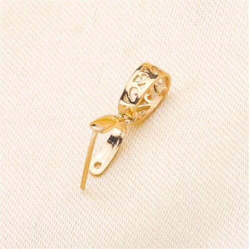 DIY accessories 18K gold button accessories button 18K pendant button melon seed buckle jade jade crystal clip buckle