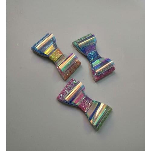 15pcs/PK Glitter bow iridescent bow DIY Baby headband Bow #APP2020010B