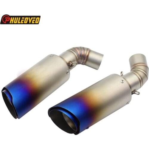 For Ducati 796 795 2010-2014 for Ducati 696 2008-2014 Motorcycle Exhaust Muffler Escape Demper with Link Pipe Connector Adapter