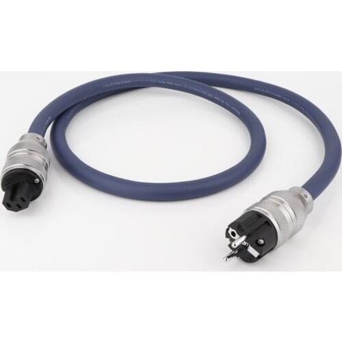 Hi-end OFC power cable EU version AC power wire hifi audio schuko power cord cable with EU power plug connector