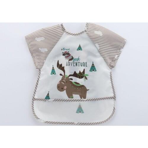 Summer Baby Cute Newborn Unisex Feeding Anti-Dirty Bib Animal Sleeveless Waterproof Feeding Eating Bib Drawing Apron