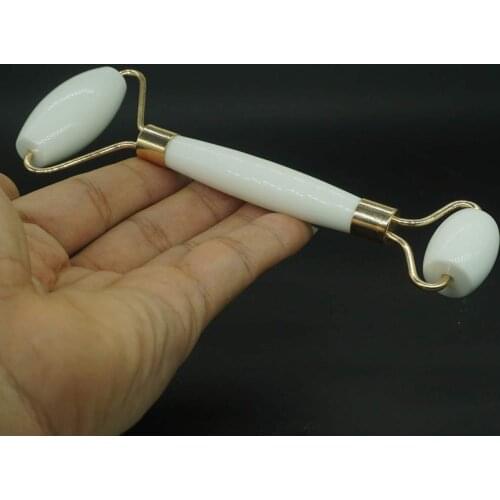 Facial Massage Roller natural White Jade Practical Jade Face Anti Wrinkle Body Head Portable Beauty Health Care Tools