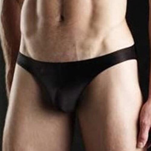 2021 Men Sexy Swimwear Low Waist Swim Briefs Bikini Swimsuit Thong Tangas Underwear Fashion Solid U Convex Swimming Shorts