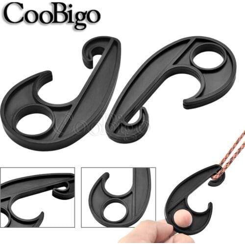 20pcs Plastic Shock Cord Hook Bungee Rope Hook for Luggage Camping Tent Canvas Ties Outdoor Backpack DIY Accessories