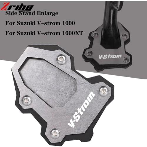 For Suzuki V-Strom 1000 DL 1000XT 2014 2015 2016 2017 2018 2019 VSTROM Side Stand Pad Plate Kickstand Enlarger Support Extension