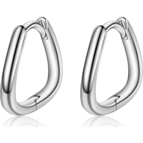 Simple Geometry Triangle Ear Hook Hoop Earrings For Women Trend Creative Party Gifts Jewelry SAE460