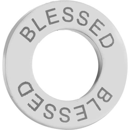 Well polished blessed/Dream Stainless Steel Circle Connectors Charms DIY jewelry Findings