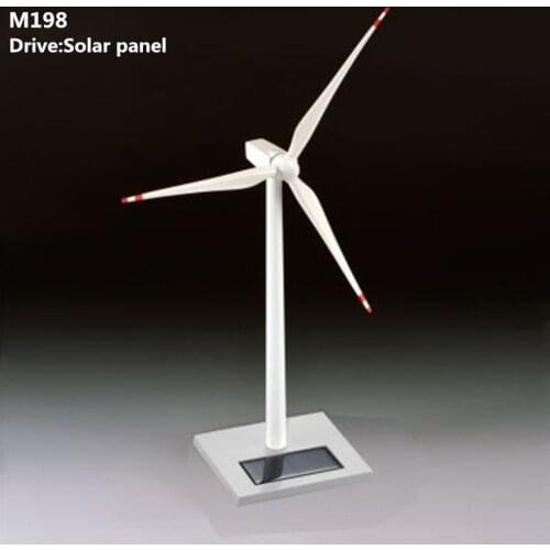 Solar wind generator windmill model education desk creative gift metal decoration gift commemorative crafts