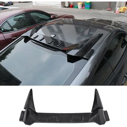Carbon Fiber Style Roof Spoiler For Mustang 2015-2020 Car Accessories Rear Roof Spoiler Car styling