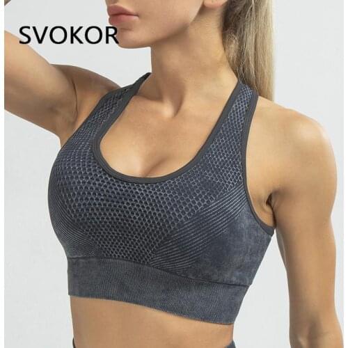 SVOKOR Sport Bras Women Running Sexy Push Up Bralette High Support Active Bra Fitness Underwear Femme Workout Clothing