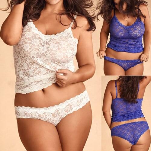 XL-5XL Plus Size Women Sexy Transparent Lace Babydoll Hot Erotic Underwear Set Sexy Lingerie Briefs Sex Temptation Costumes