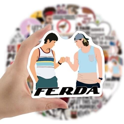 10/50PCS Cartoon Anime Letterkenny Stickers Graffiti for Laptop Skateboard Luggage Motorcycle Waterproof Character Decal Sticker