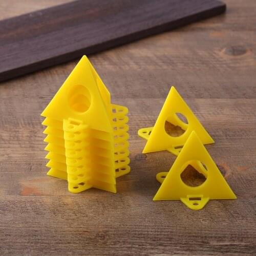 10Pcs Plastic Pyramid Stands Triangle Paint Pads Feet Painting work Woodworking Carpenter Hand Tool Portable