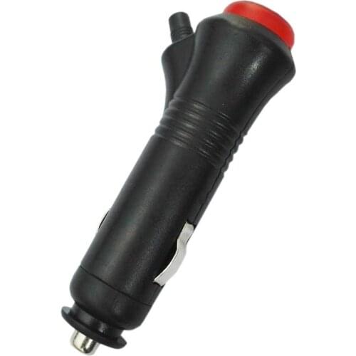 12V 24V Cigarette Lighter Plug With ON OFF Switch Red Light Car Navigation Power Electrical Plug