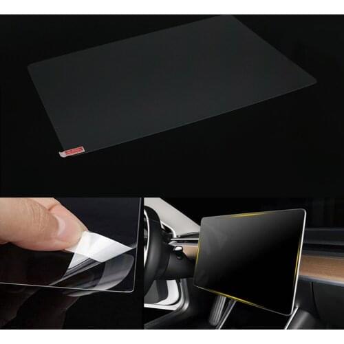 15 inch Touchscreen For Tesla Model 3 Car Navigation Touch Screen Transparent Protector 9H Anti-Glare 0.3mm Tempered Glass