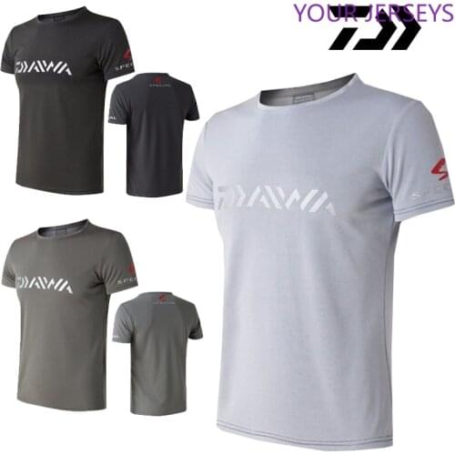 2022 Comfortable Daiwa Men Fishing Clothing Short Sleeve Summer T-shirt Breathable Quick Dry DAWA Clothes DAIWA Pesca Camiseta