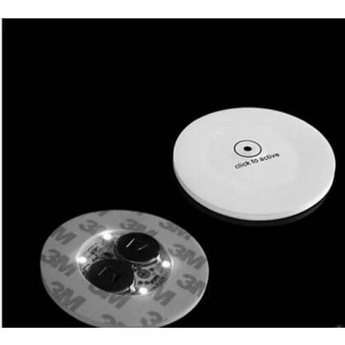 300pcs/lot Super bright 3mm 4 LED Flash Light Bulb Bottle Cup Mat Coaster LED glorifier mini glow stick f/Club Bar Party-White