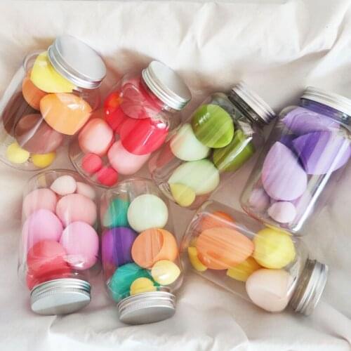 7pcs Cosmetic Puff Makeup Sponge Blending Face Liquid Foundation Cream Make Up Bevel Make Up Water Drop Shape Blender Tool