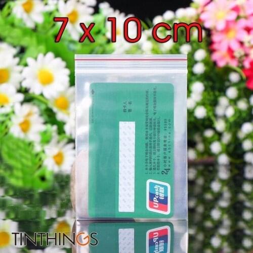 7x10cm Ziplock Plastic Bags Jewelry Small Ziplock Bag Candy Food Packaging Zip Lock Bags Clear Compressed Dustproof Reclosable