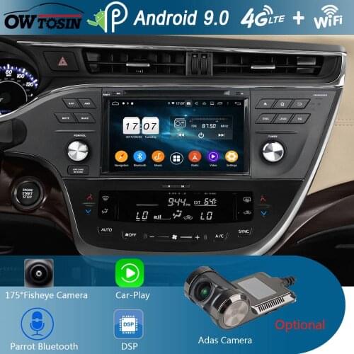 8" IPS 1280*720 8 Core 4GB RAM+64GB ROM Android 9.0 Car DVD Player For Toyota Avalon 2014-2018 DSP Radio GPS Parrot BT Adas