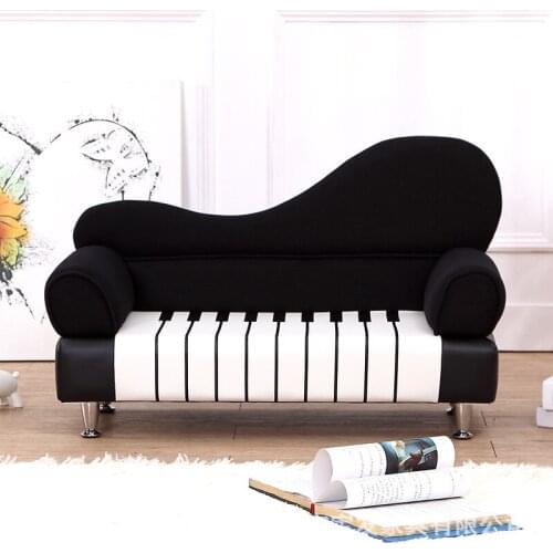 15% Promotion Children/kids PU piano sofa furniture living /bed room 2 seat Wooden frame sponge filling