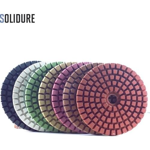 8 inch 200mm diamond wet polishing pads for polishing surface of stone slabs